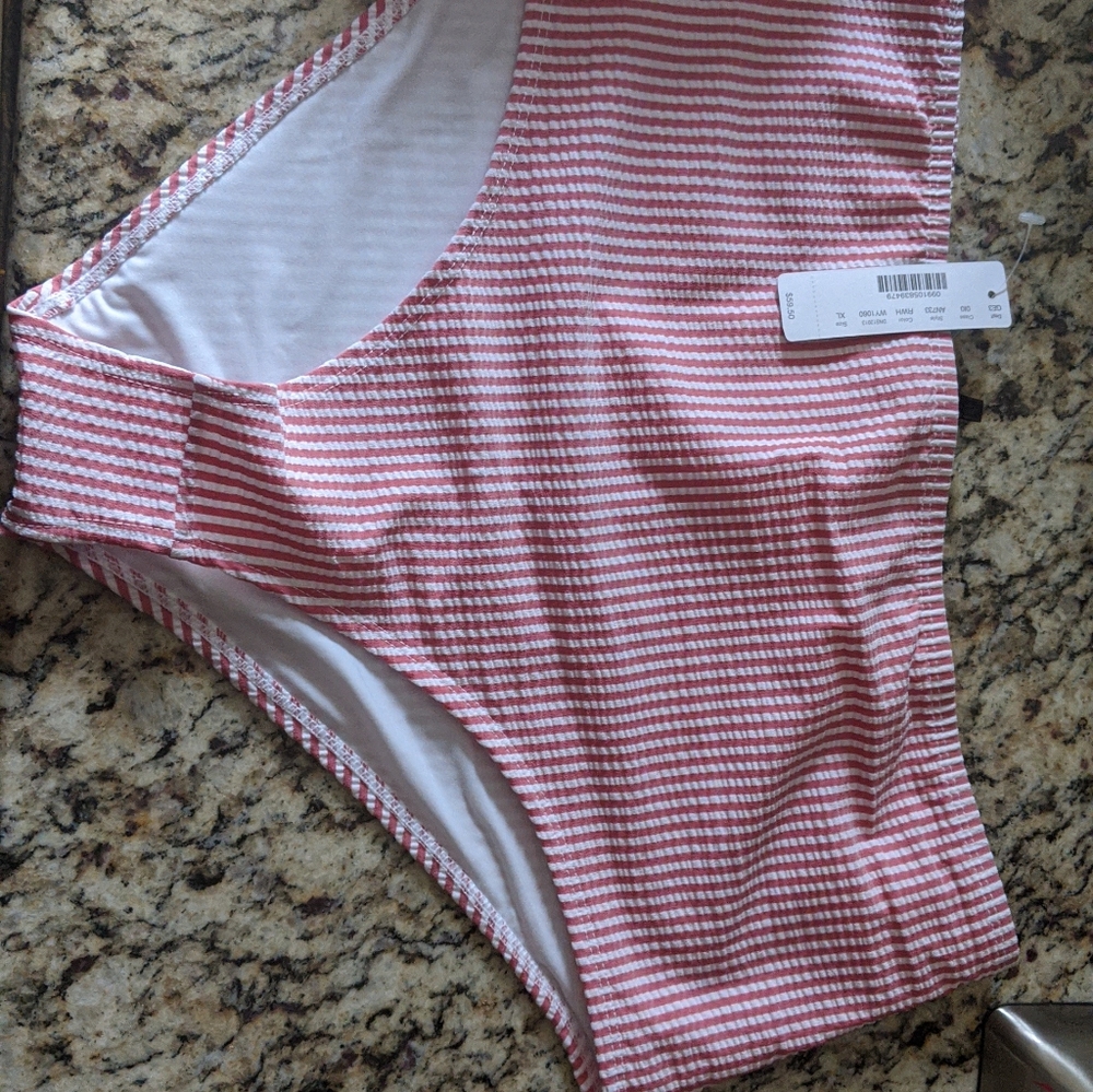 J. Crew Seersucker Bikini Bottom - Picture 1 of 4